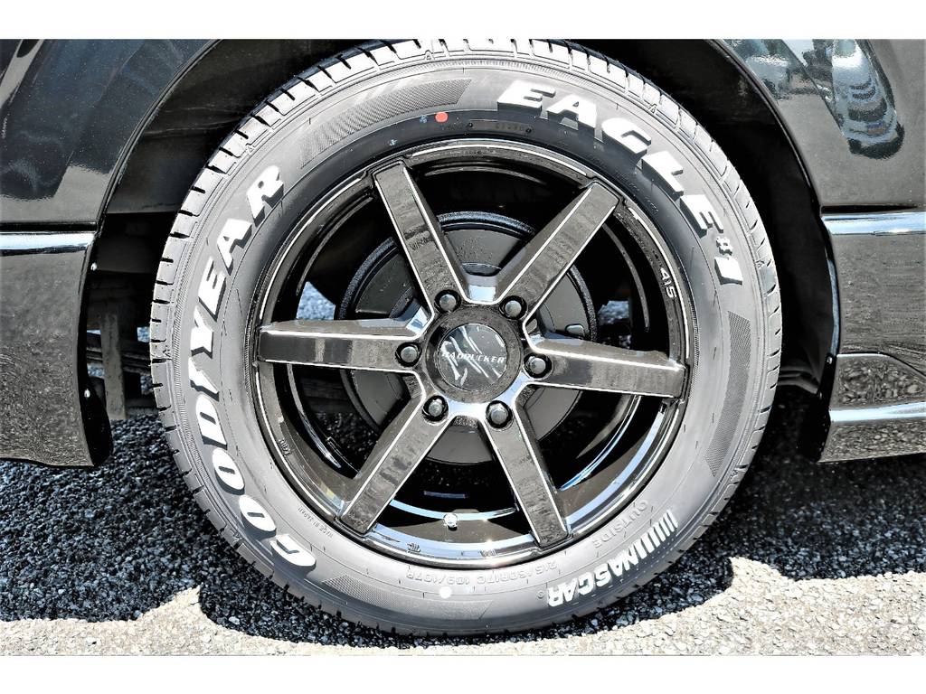 ホイールも415コブラのSD-6をチョイス！ナスカータイヤとの組み合わせで車検もバッチリです！