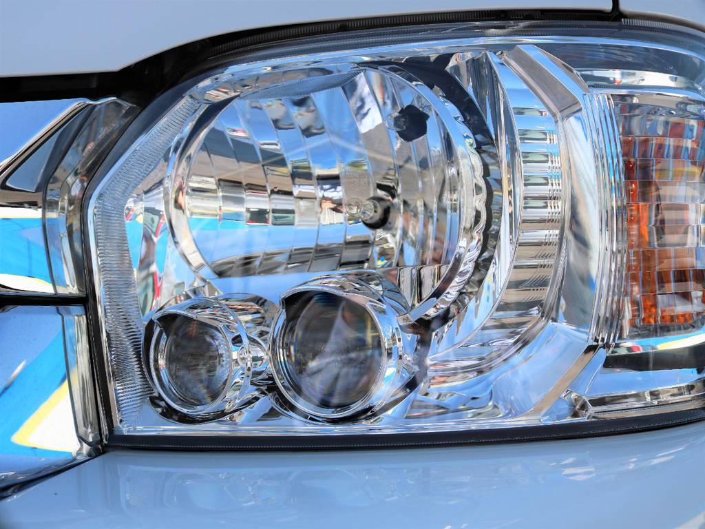 省電力＆明るいLEDヘッドライト付きです！