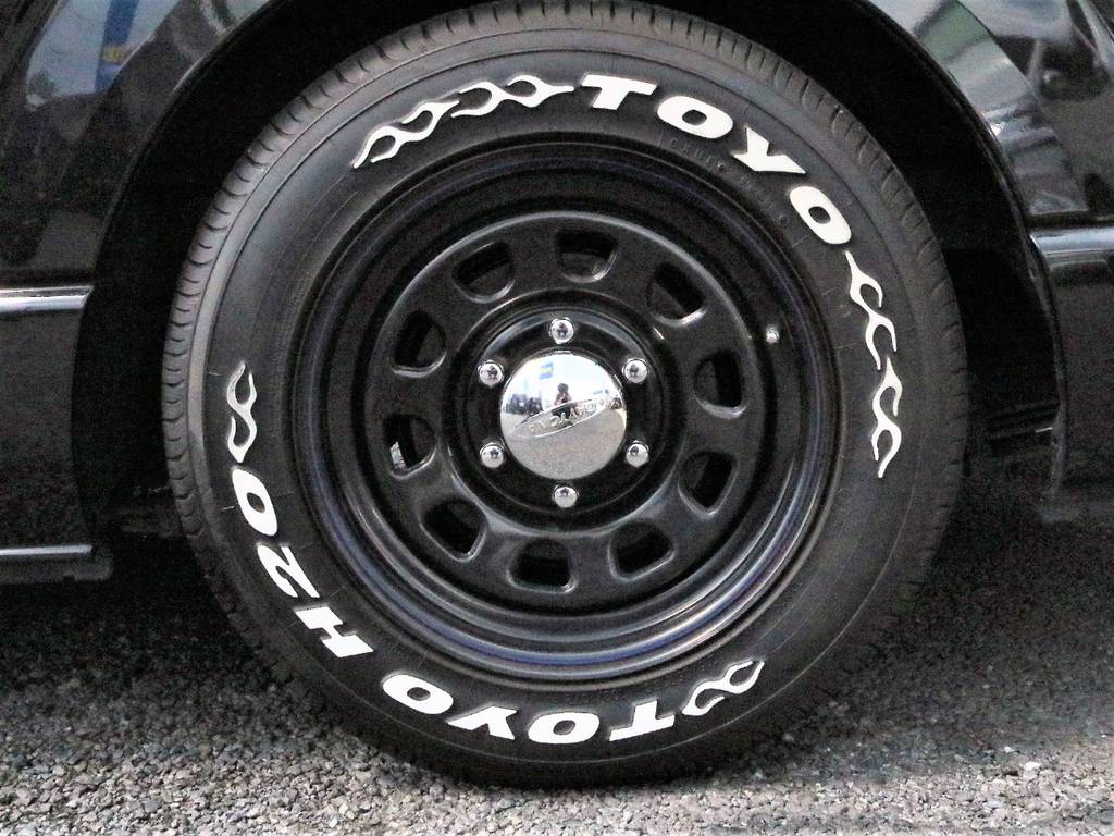 定番のデイトナ×H20ホワイトレタータイヤの組み合わせです！
