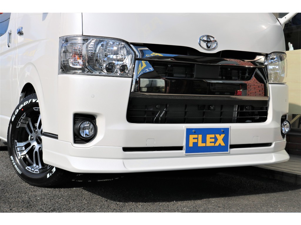 ＦＬＥＸオリジナルフロントスポイラー！フロントフェイスもカッコよく仕上げました☆