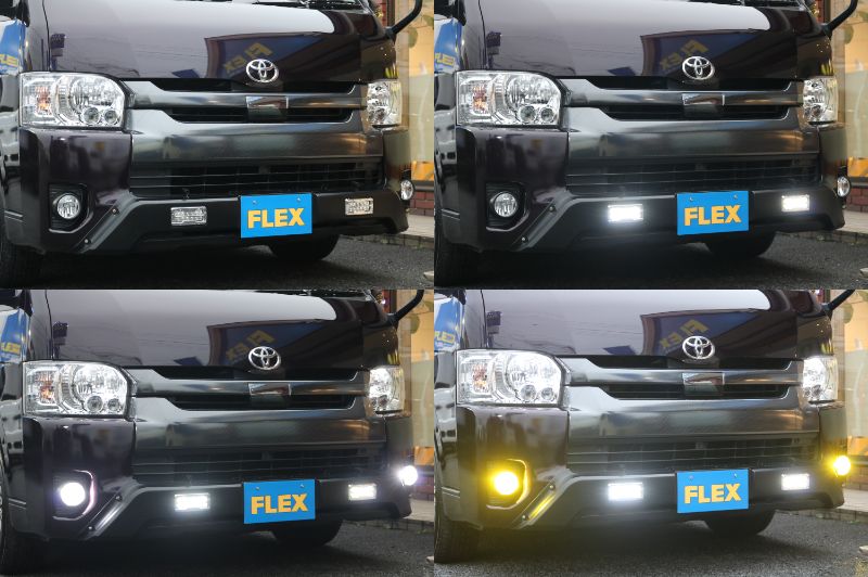 ＴＲＤルックバンパーガード！ＬＥＤフォグは切替えバイカラーとなっております☆