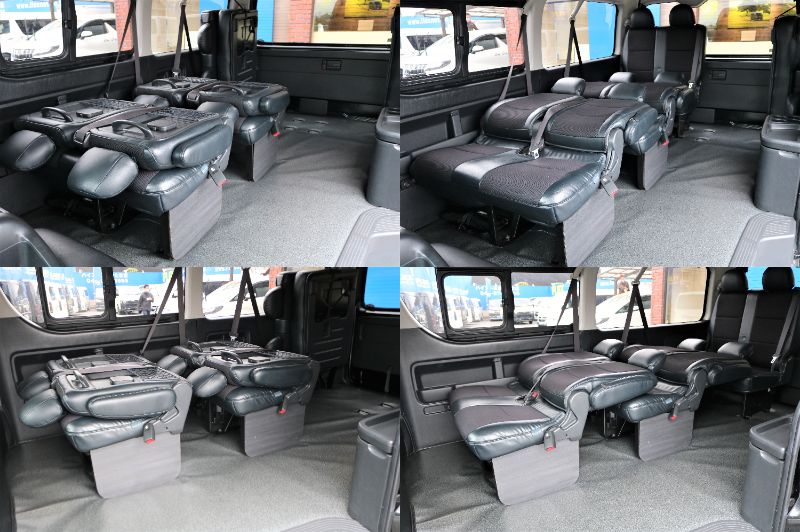 ２列目、３列目シートは費用のかかるリクライニング加工済み！！