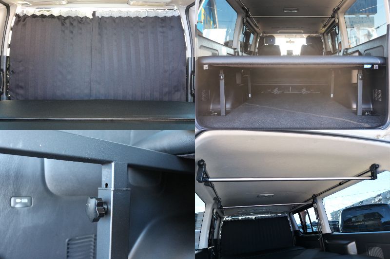 間仕切りセンターカーテン付き！車中泊も安心のアイテムですね☆