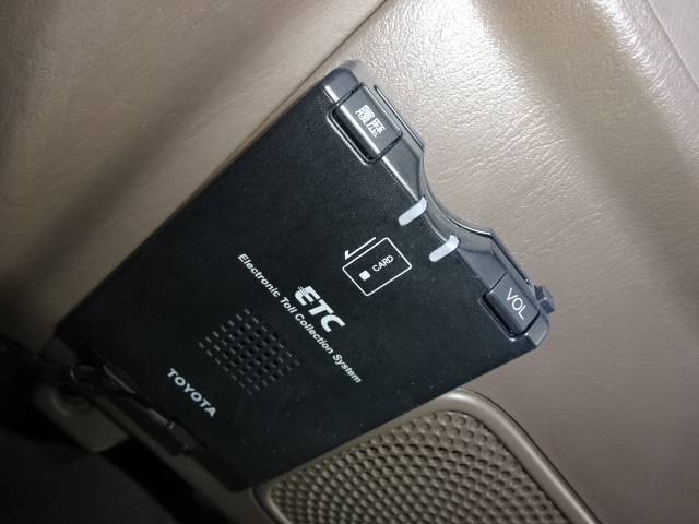 ETCも付いているので高速も楽ちんですね。