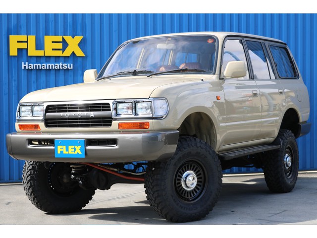 ランクル８０ＶＸーＬＴＤ後期型ディーゼルターボ！！ベージュＮＥＷペイント！！
