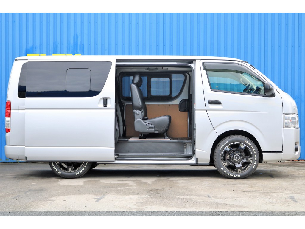 １インチローダウン、フレックスDELF03、グッドイヤーナスカータイヤ、両側スライドドア♪