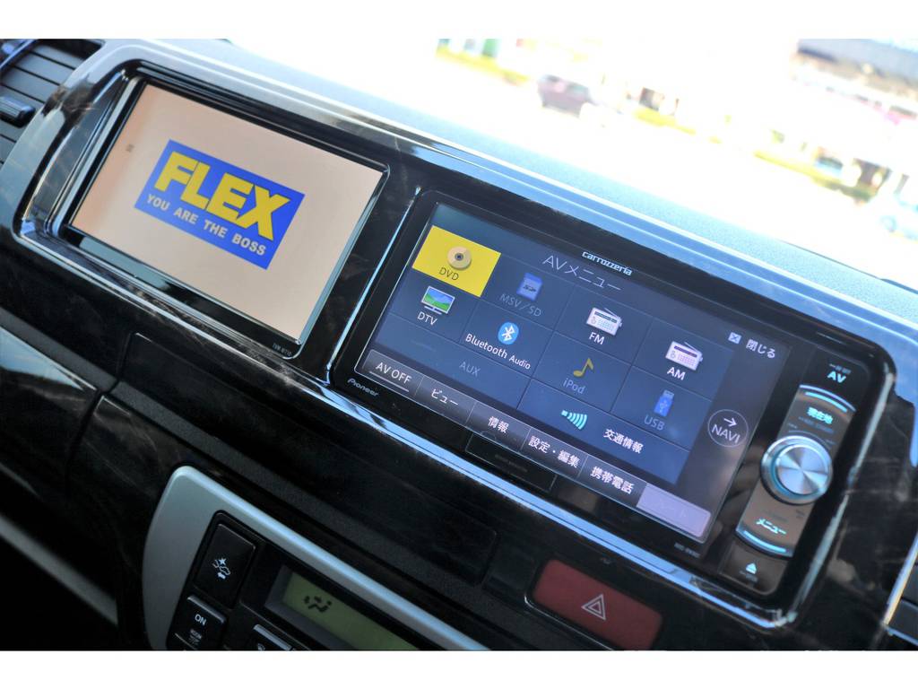 カロッツェリア ＳＤナビ、サブモニターを搭載！！フルセグＴＶ、ＣＤ録音、ＤＶＤ再生可！！