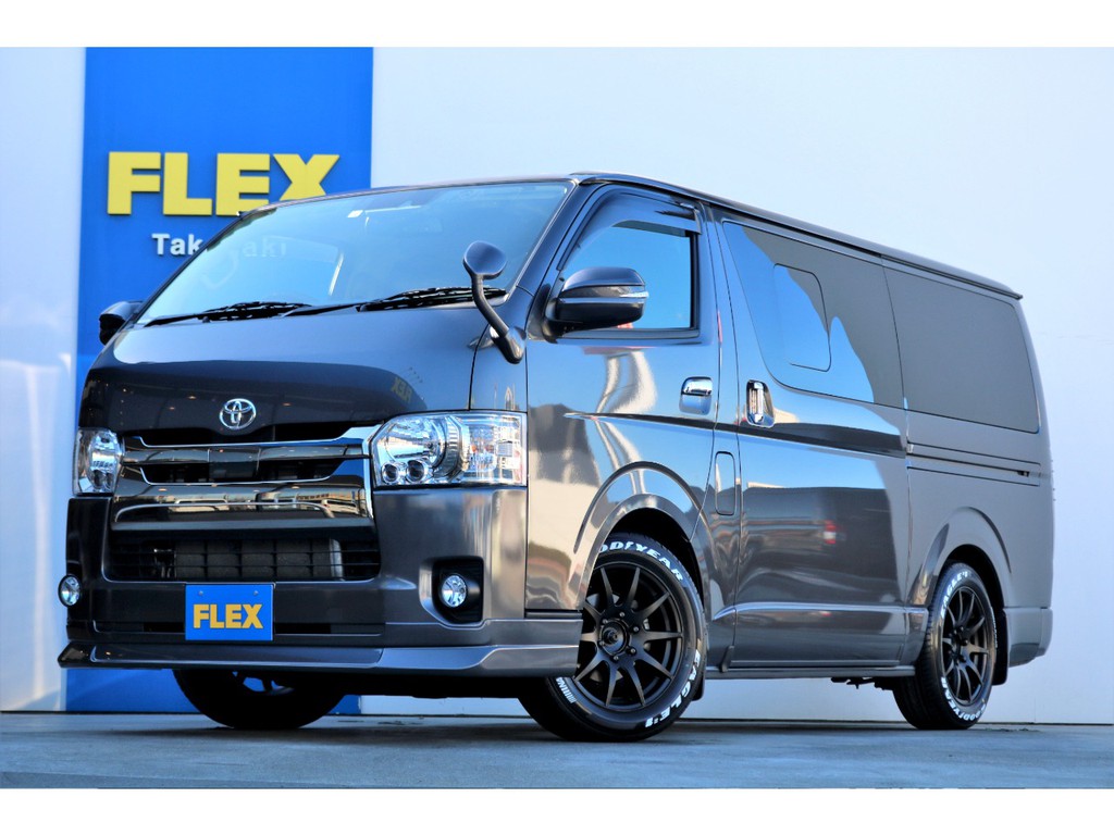 トヨタ 1/10 ハイエース ボディ ダークブルー 希少カラーのダークブルーマイカをオフロードカスタム！各所