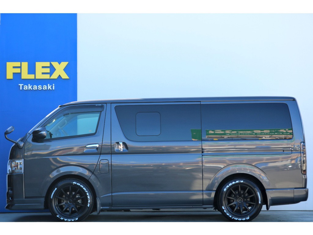 トヨタ 1/10 ハイエース ボディ ダークブルー トヨタ ハイエースバン 2.8 スーパーGL ダークプライム ロング