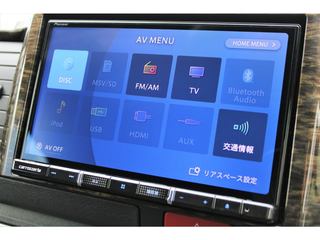 カロッツェリア８インチＳＤナビ搭載！！