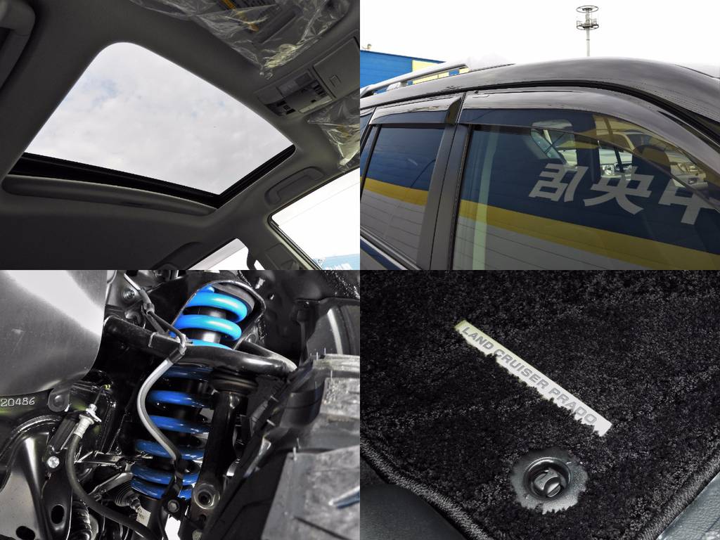ディーラーでは納期遅れも発生しているサンルーフ付き車両♪純正サイドバイザー＆フロアマット装着済み！