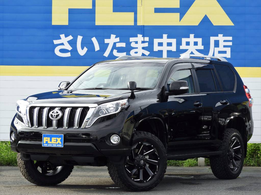 【未登録】１５０プラド２．８ディーゼル車ＦＬＥＸカスタムコンプリート！！ＬＥＤヘッドランプ＆サーンルーフ付き♪Ｐａｎａｓｏｎｉｃフルセグナビ＆ＥＴＣ＆バックカメラ完備！