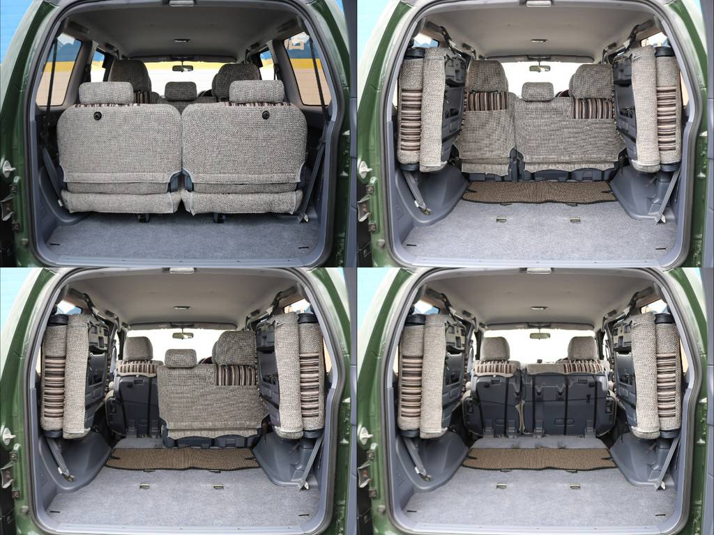 ３列シーターとして便利なお車ですが、各シートは格納が簡単で、荷室の拡充も容易に行って頂けます(^^♪