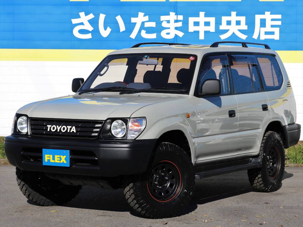 当店で大人気の９５プラド≪丸目ナロークラシック仕様≫完成しました！！今回は、大注目のデザートカーキカラーで製作♪最上級グレードのTZグレードでサンルーフ＆リアデフロック付きです！！