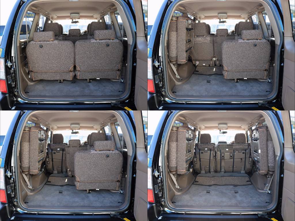 ３列シーターとして便利なお車ですが、各シートは格納が簡単で、荷室の拡充も容易に行って頂けます(^^♪