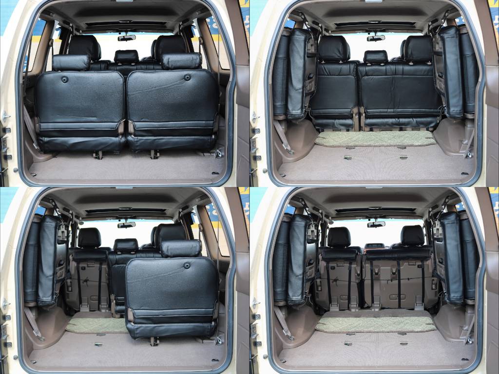 ３列シーターとして便利なお車ですが、各シートは格納が簡単で、荷室の拡充も容易に行って頂けます(^^♪