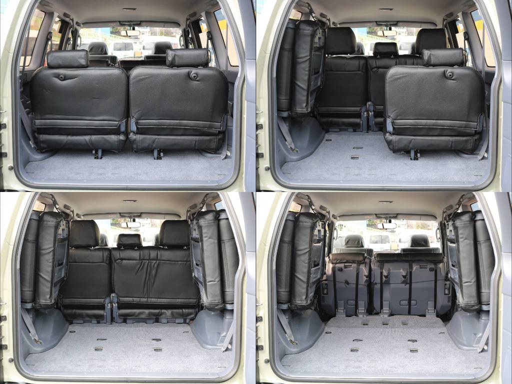 ３列シーターとして便利なお車ですが、各シートは格納が簡単で、荷室の拡充も容易に行って頂けます(^^♪