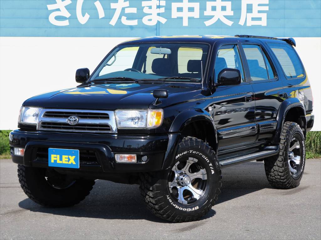 【買取直販】ブラックペイント＆リフトアップ済み185サーフ入庫しました！！当社販売ユーザー様からの買取車両♪内外装程度良好です！