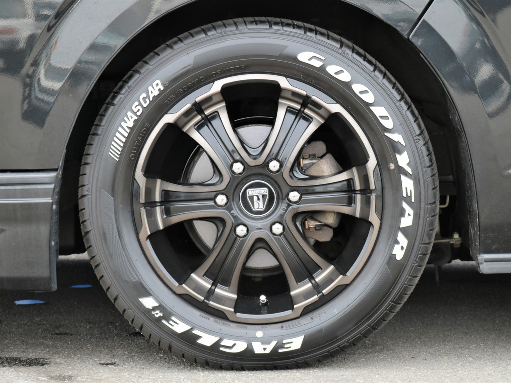 新品FLEXオリジナルカラー　バルベロディープス17インチAW×新品GOODYEAR　NASCARタイヤ装着☆