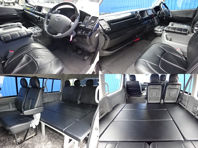 シートカバーやベットキット搭載で車内での居住性も良し！！