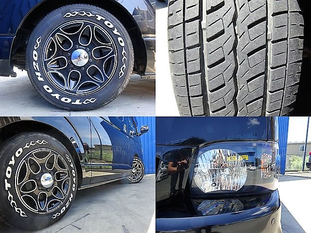 デイトナユーロ１６インチ、ＴＯＹＯタイヤを搭載！黒ボディに黒ホイールは鉄板ですね！
