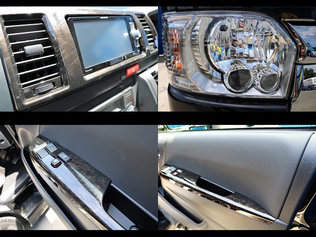 ダークプライム専用のマホガニーパネル、ドアレザートリム、ＬＥＤヘッドライトも☆