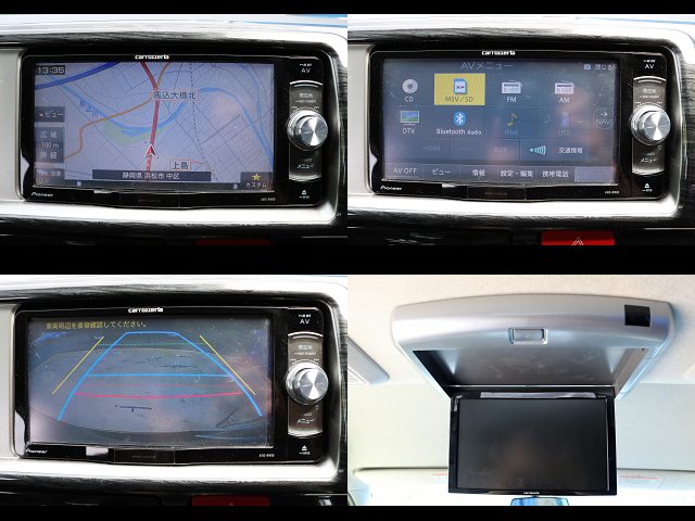 カロッツェリアナビ、バックカメラナビ連動加工、フリップダウンモニター搭載☆