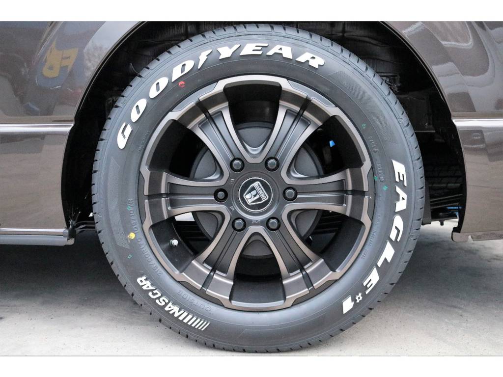 フレックスオリジナルカラー、バルベロＷ－ＤＥＥＰＳホイール☆グッドイヤーナスカータイヤ☆