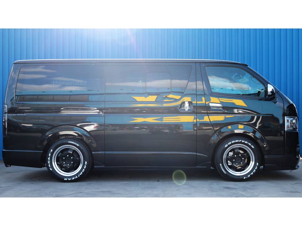 ４１５コブラフルエアロエアロカスタム☆フレックスオリジナルＤｅｌｆｉｎｏＬｉｎｅボンネット☆２インチローダウン☆ＷＯＲＫホイール☆フレックスオリジナル煌テールランプ☆