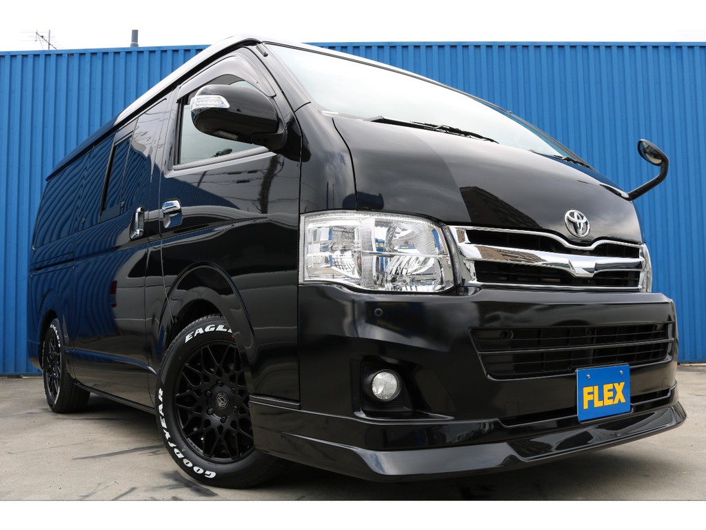 Ｈ２３年、人気の３型ワイドボディバン☆新品DelfinoLineスポイラー、新品ＴＳＤ・ＧＲＥＮＡＤＥホイール、新品グッドイヤーナスカータイヤ装備☆