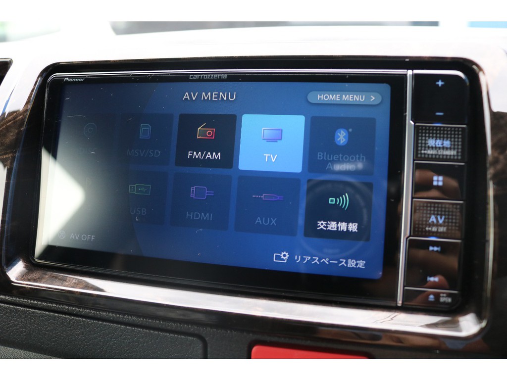 地デジフルセグ、カロッツェリアナビBluetooth付♪