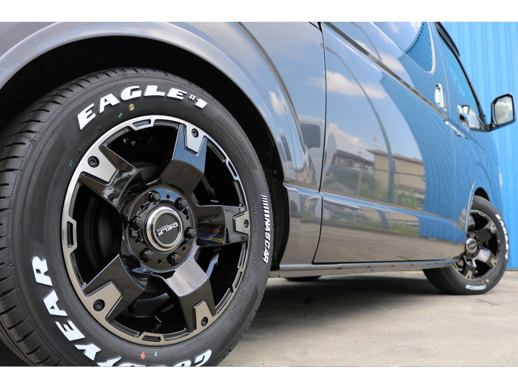 ＦＬＥＸオリジナルＤＥＬＦ０３ホイールにグッドイヤーナスカータイヤの組み合わせ♪