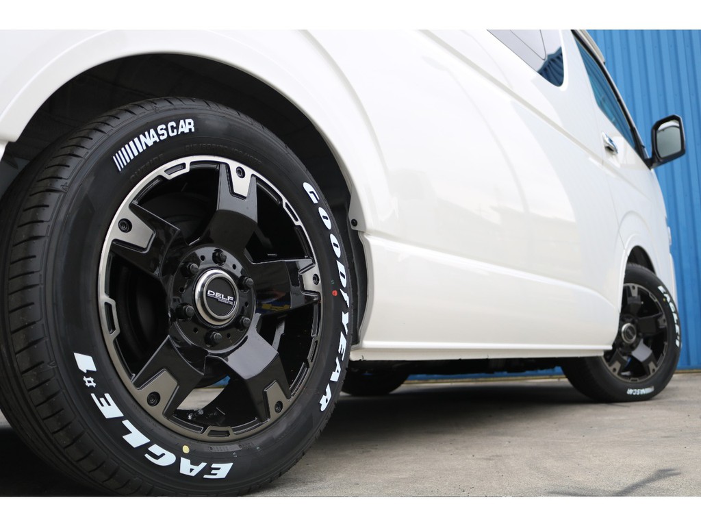 ＦＬＥＸオリジナルＤＥＬＦ０３ホイールにグッドイヤーナスカータイヤの組み合わせ♪