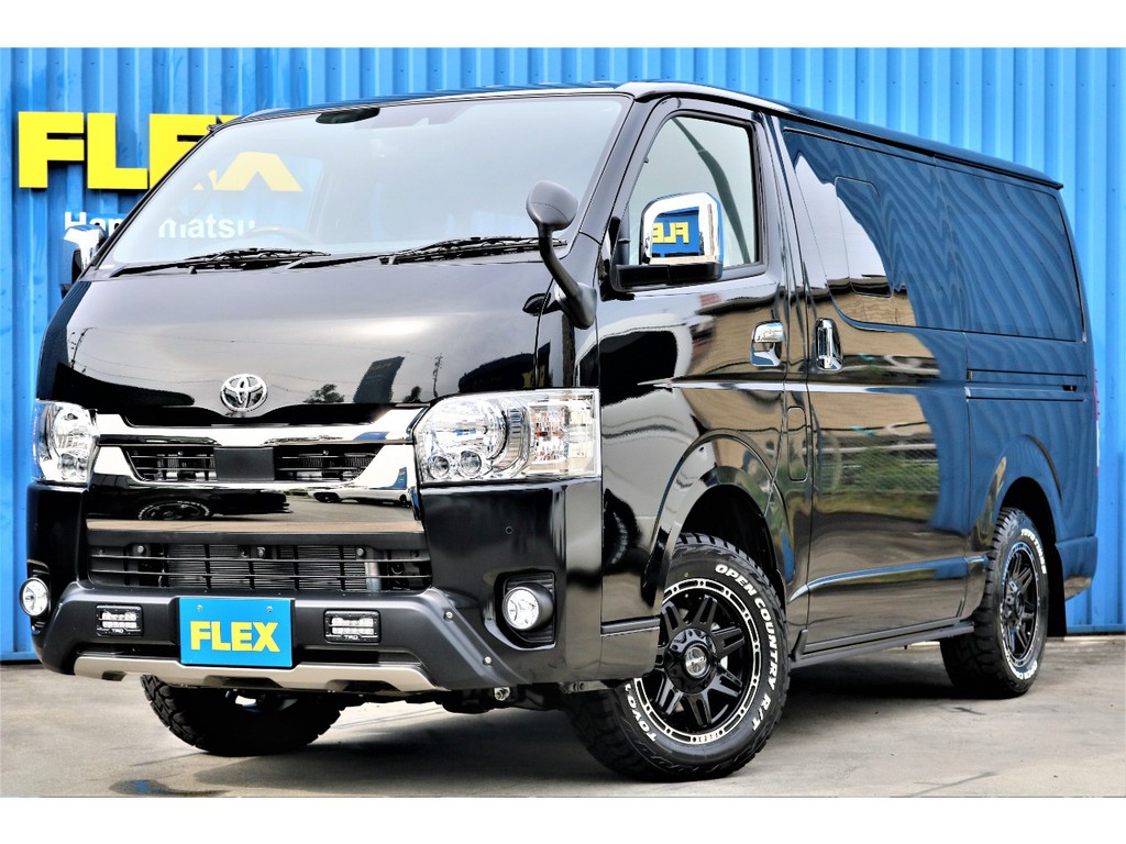 トヨタ ハイエースバン 2 8 スーパーgl ダークプライム ロングボディ ディーゼルターボ 4wd 車探しなら中古車 新車の専門店flex フレックス へ