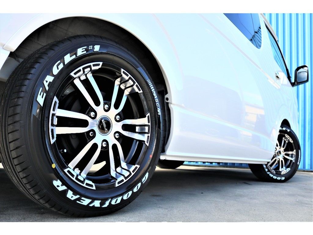 ＦＬＥＸオリジナルＤＥＬＦ０２ホイールにグッドイヤーナスカータイヤの組み合わせ♪