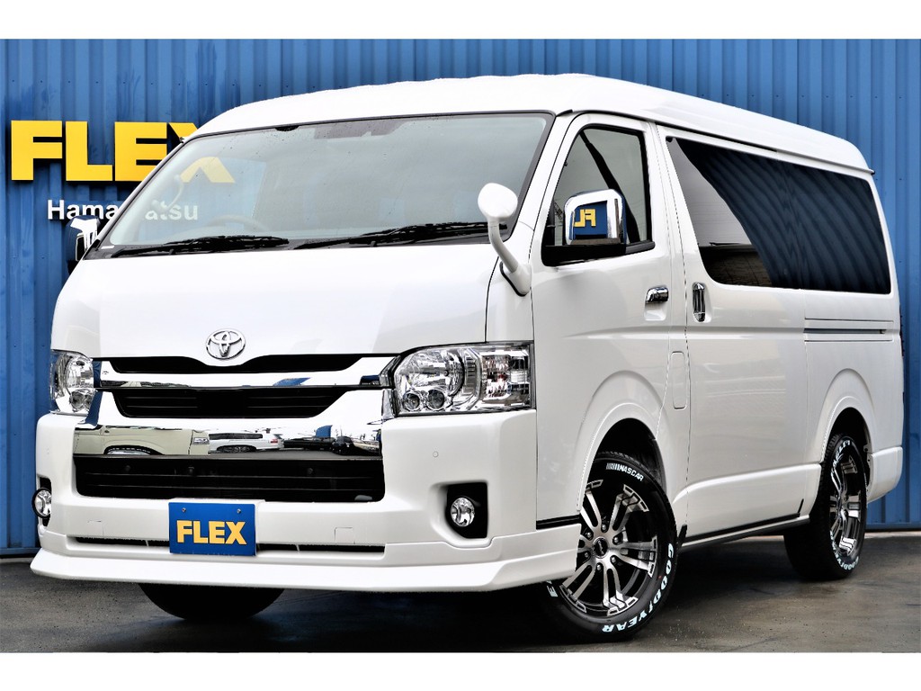新車４ＷＤ　ハイエースワゴン　ＦＬＥＸ内装架装Ｖｅｒ１　ベット　テーブル　床貼り施工済み♪