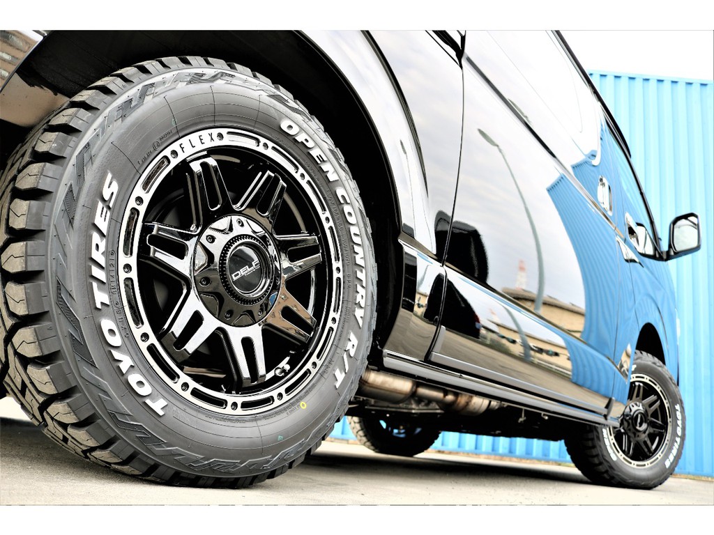 ＦＬＥＸホイールＤＥＬＦ０４にＴＯＹＯオープンカントリータイヤ♪