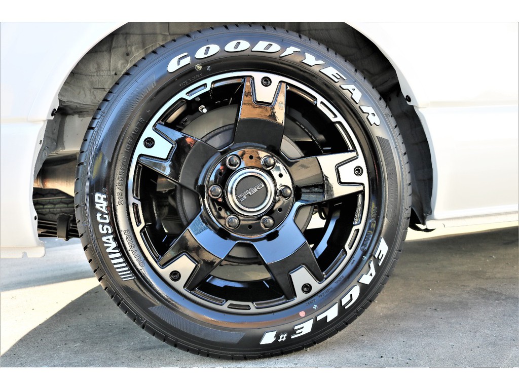 ＦＬＥＸオリジナルＤＥＬＦ０３ホイールにグッドイヤーナスカータイヤの組み合わせ♪
