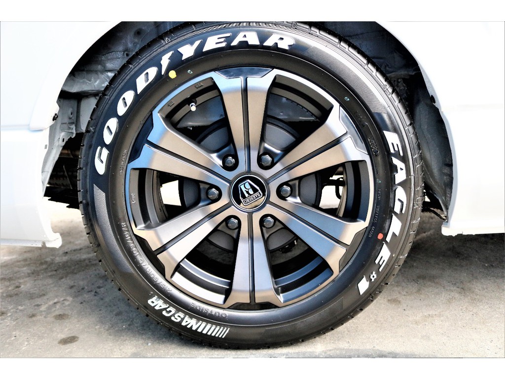 ２インチローダウン施工済み♪ＦＬＥＸホイールアーバングランデ、グッドイヤーナスカータイヤ、ＦＬＥＸオーバーフェンダー☆