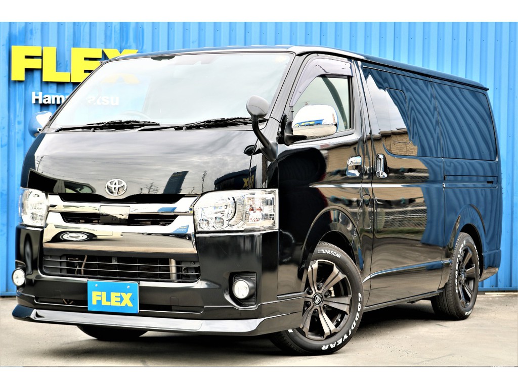 トヨタ ハイエースバン 2 8 スーパーgl ダークプライム ロングボディ ディーゼルターボ 車探しなら中古車 新車の専門店flex フレックス へ