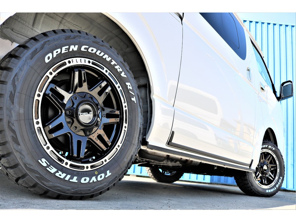 ＦＬＥＸホイールＤＥＬＦ０４、ＴＯＹＯオープンカントリータイヤ♪