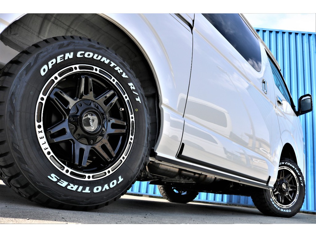 ＦＬＥＸホイールＤＥＬＦ０４、ＴＯＹＯオープンカントリータイヤ♪