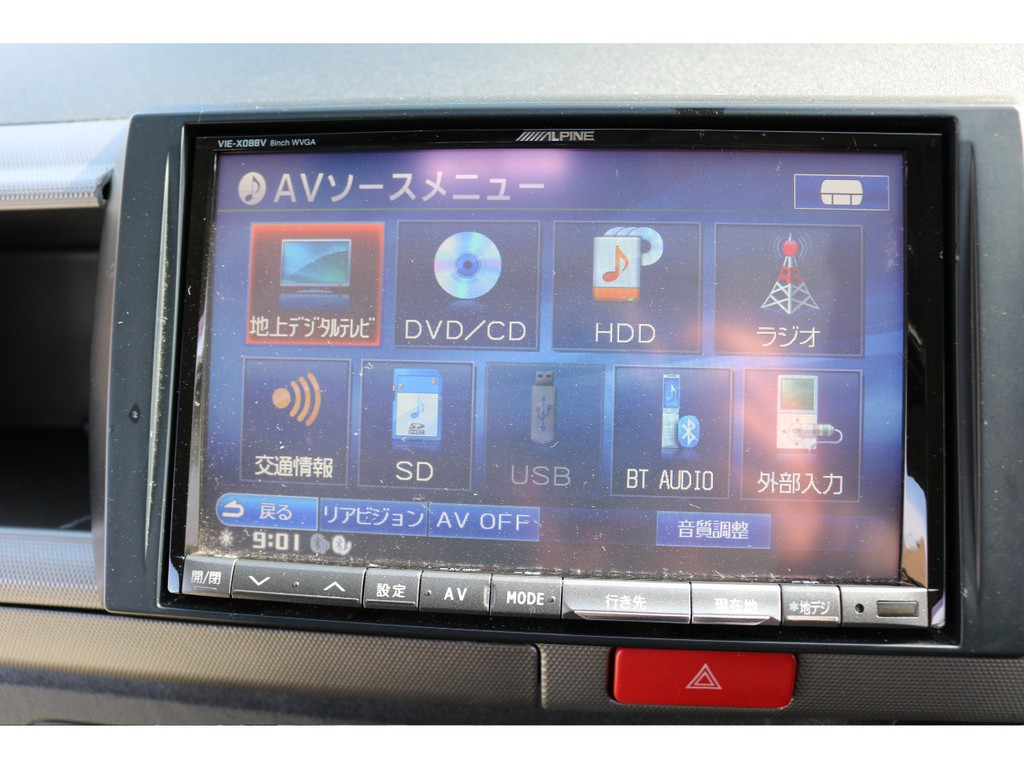８インチアルパインナビ、フルセグ、Bluetooth付♪　ＥＴＣ、バックカメラも完備☆