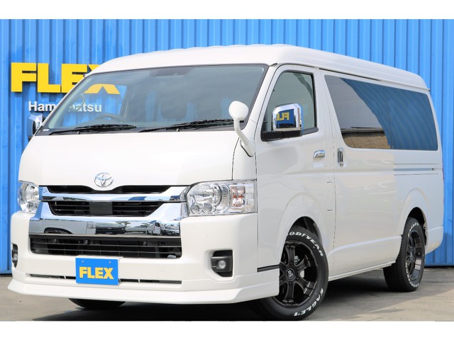 改良後、新型ハイエースワゴン　ＦＬＥＸオリジナルカスタム車両☆　ＬＥＤフォグランプ標準、形状も変更♪