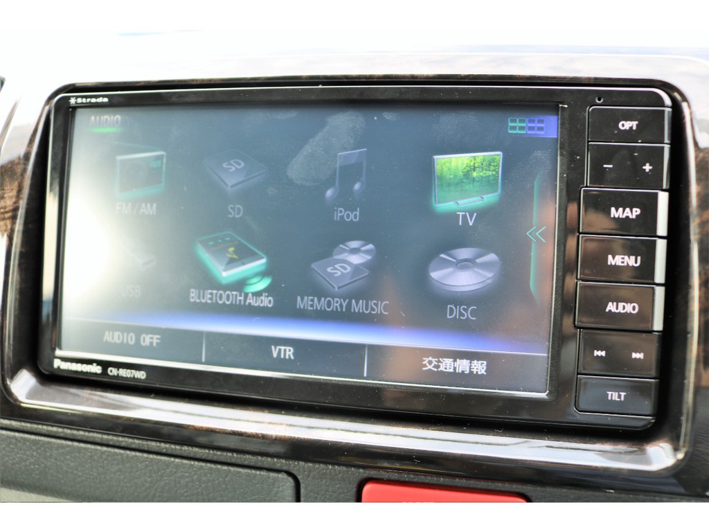 パナソニックストラーダナビ、地デジフルセグ、Bluetooth付♪　ビルトインＥＴＣ、ＰＶＭ全方位カメラ完備♪