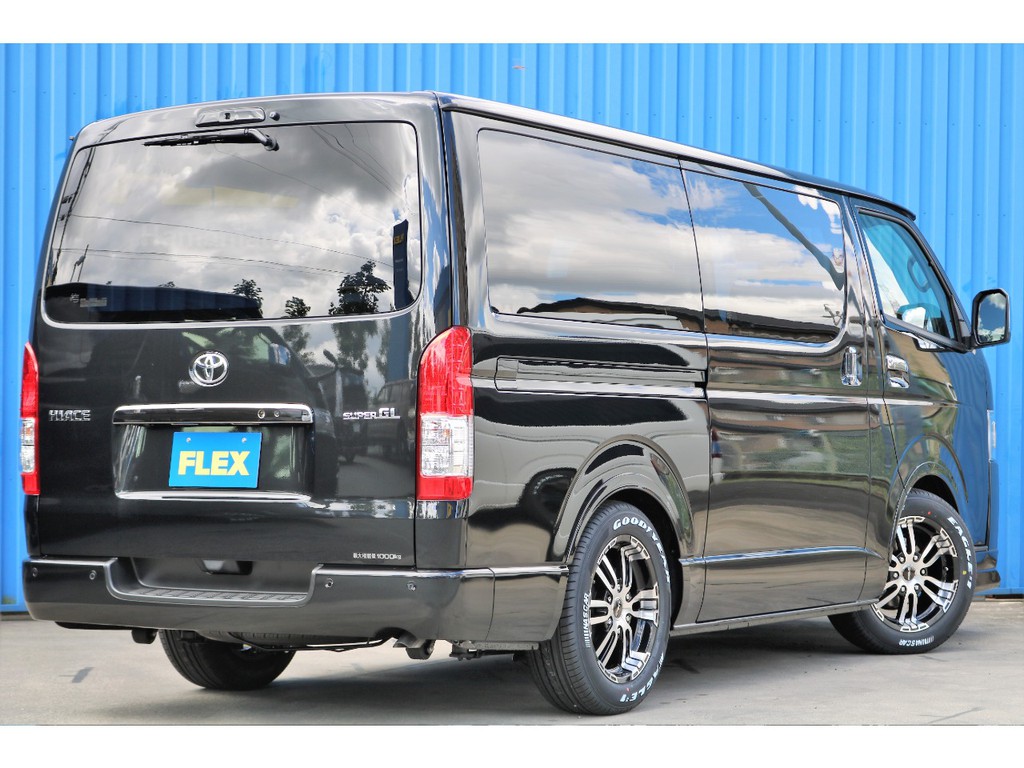 ２インチローダウン、ＦＬＥＸフロントスポイラー、ＦＬＥＸオーバーフェンダー、ＦＬＥＸホイールＤＥＬＦ０２、グッドイヤーナスカータイヤ♪