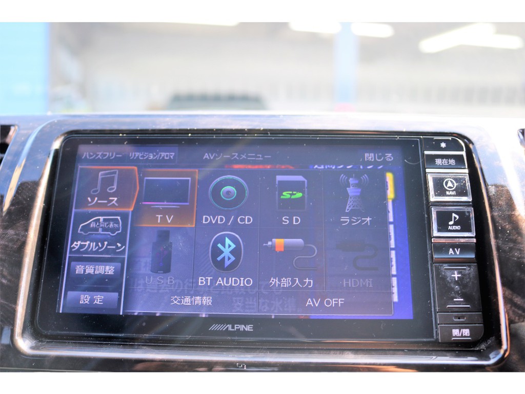 アルパイン７インチナビ、地デジフルセグナビ、Bluetooth付♪