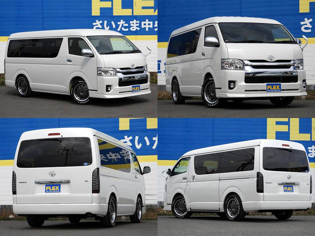 タイヤのホワイトレターがパールホワイトボディーと相性抜群です。