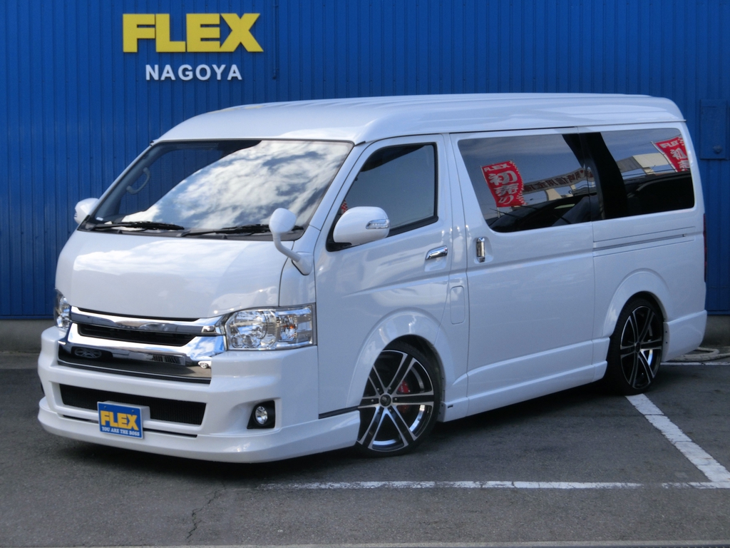 【ALFLEX　VISTA2段ベット内装架装】新車ハイエースW－GLパール2WD　当店は内装だけでは気が済まない！！内外装フル一見の価値有！