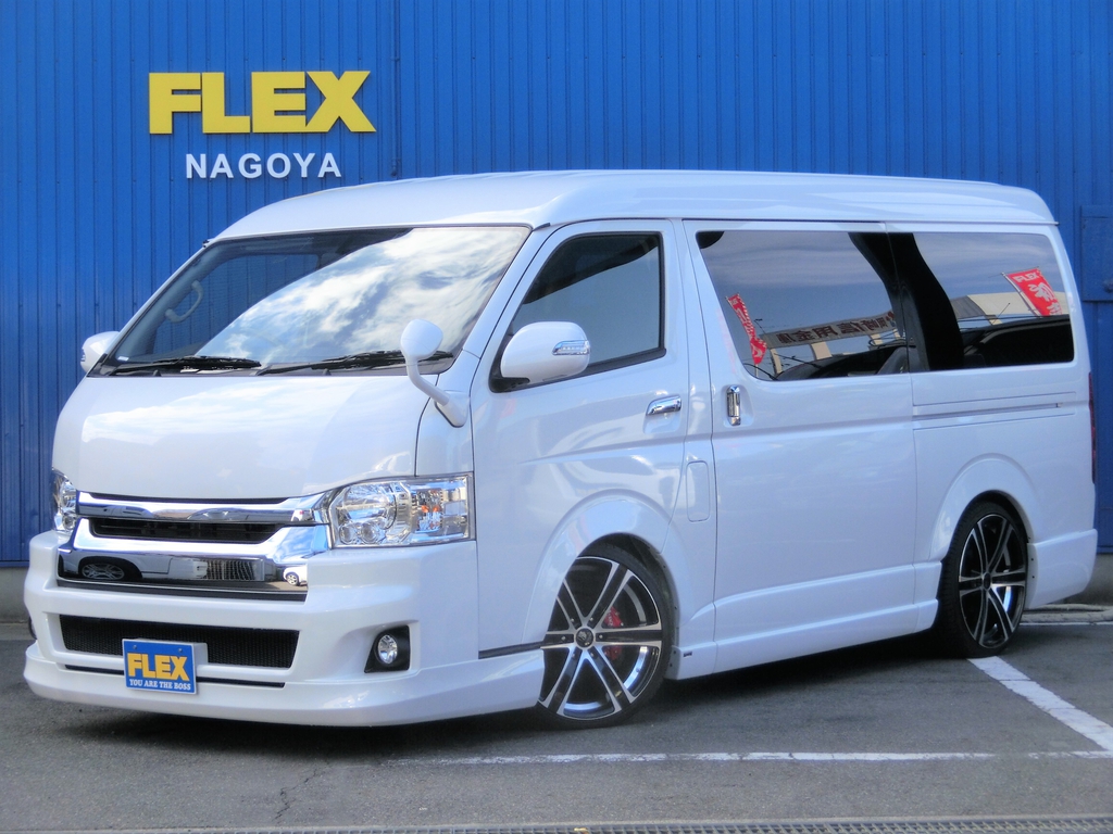 【ALFLEX　VISTA2段ベット内装架装】新車ハイエースW－GLパール2WD　当店は内装だけでは気が済まない！！内外装フル一見の価値有！